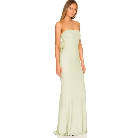 Katie May Strapless Sage Color with open back size xxs - Picture 3 of 11